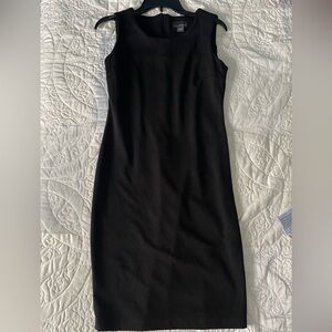 Black Sleeveless Sheath Midi Dress